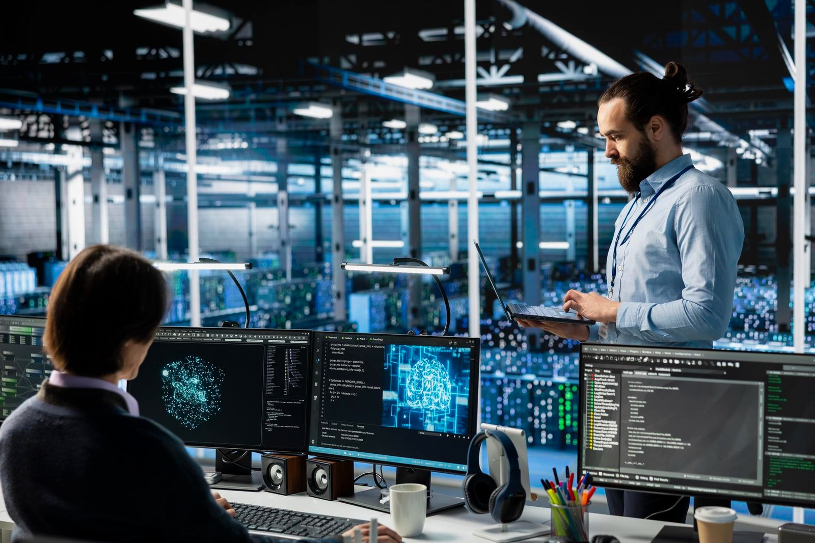 Digital transformation background